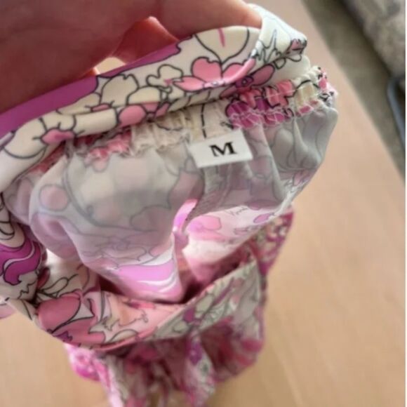 Women's Pink Floral Long Maxi Dress - Picture 6 of 10